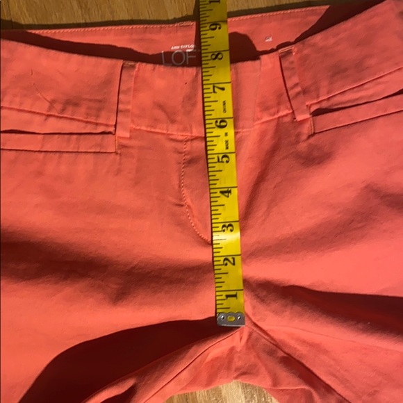 Loft The Original Ankle Pant size in 00P in coral pink orange - Picture 7 of 10